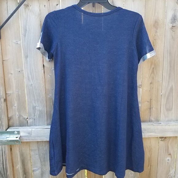 Medium Dress by Pink Line USA Nightshirt Women's Navy Blue - Picture 2 of 6